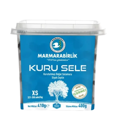 Мармарабирлик маслини куру селе - 400гр. /XS/ синя кут.